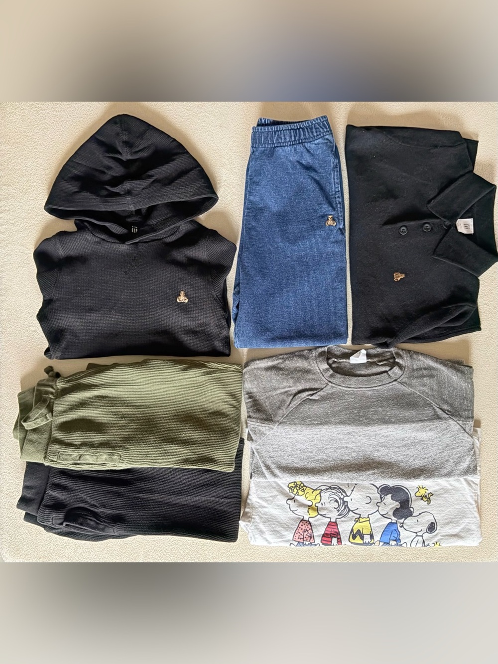 MINI | Boys Gap Size 5 Fall Bundle 7 Pieces CashSoft Waffle Peanuts